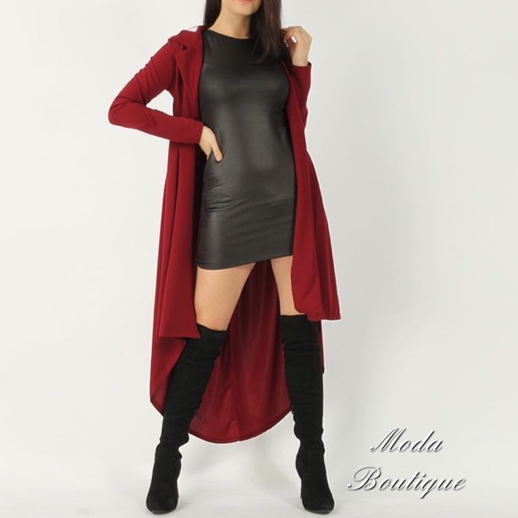 Dresses & Skirts - ♥WET LOOK LITTLE BLACK DRESS♥
